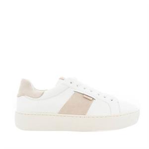 Carl Scarpa Gerty White Leather Chunky Trainers